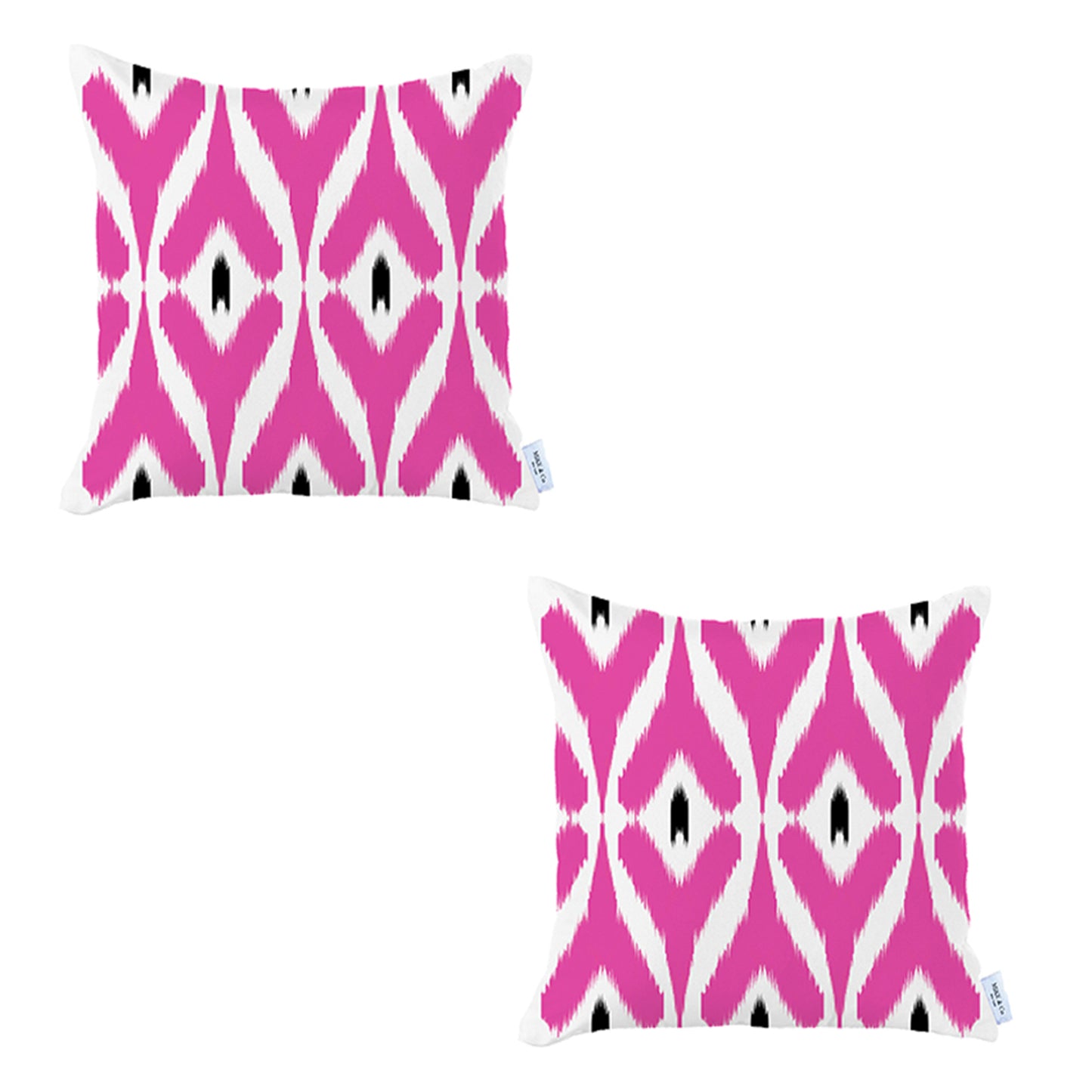 Ikat Set of 2 Square 18’’x18’’ Boho Throw Pillow Covers