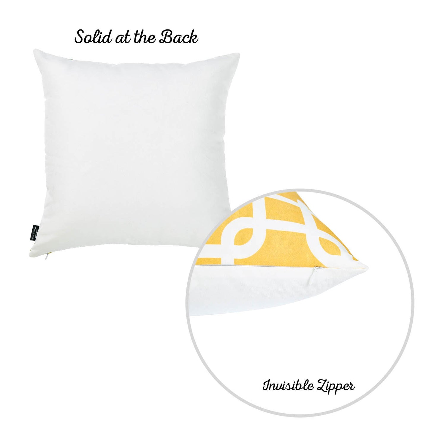 Nautical Coastal Geometric Decorative Set of 2 Throw Pillow Covers 18" x 18" Square