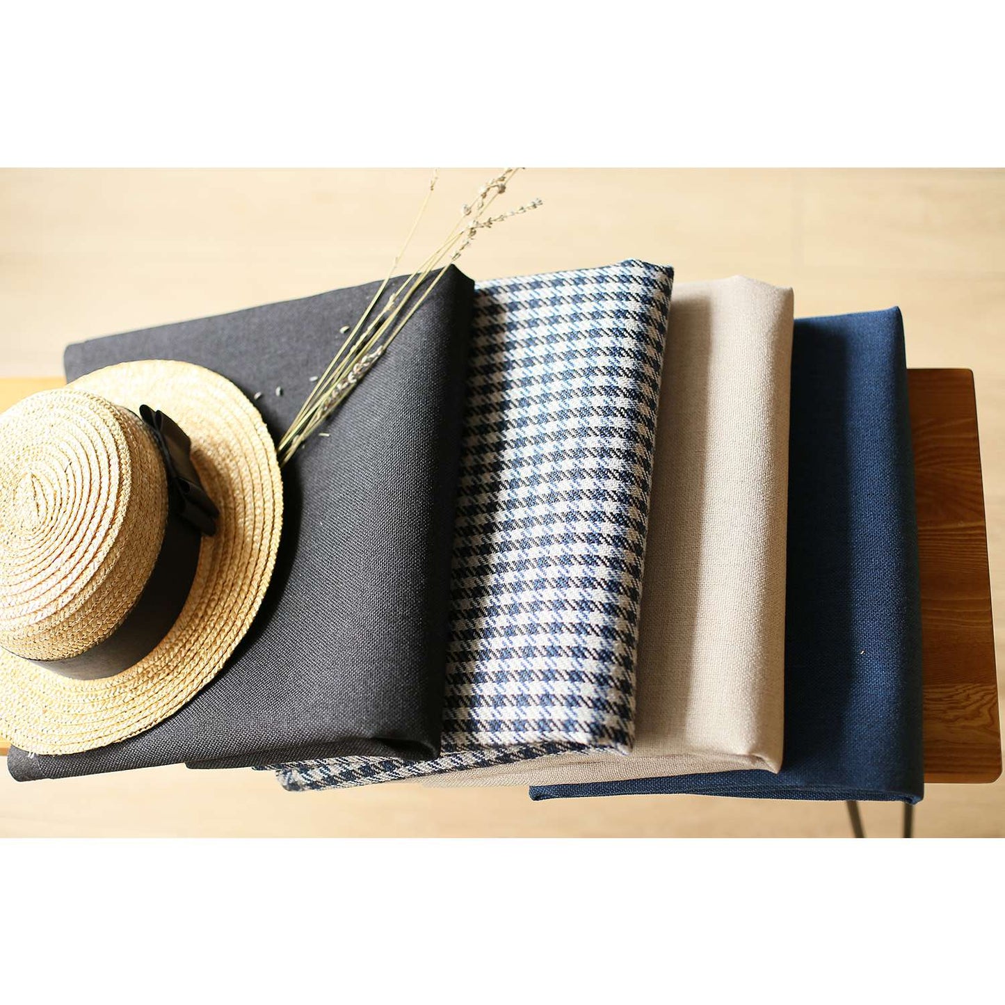 Bohemian Handmade Decorative Throw Pillow Vegan Faux Leather Houndstooth for Couch, Bedding