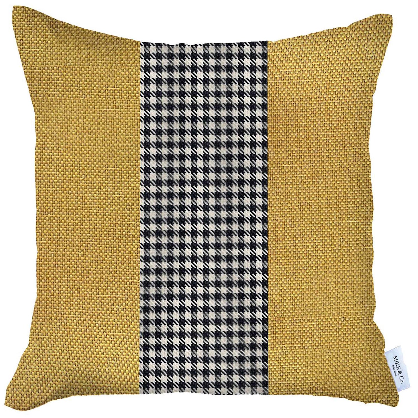 Boho-Chic Handcrafted Decorative Single Throw Pillow Cover Houndstooth Pillowcase for Couch, Bedding