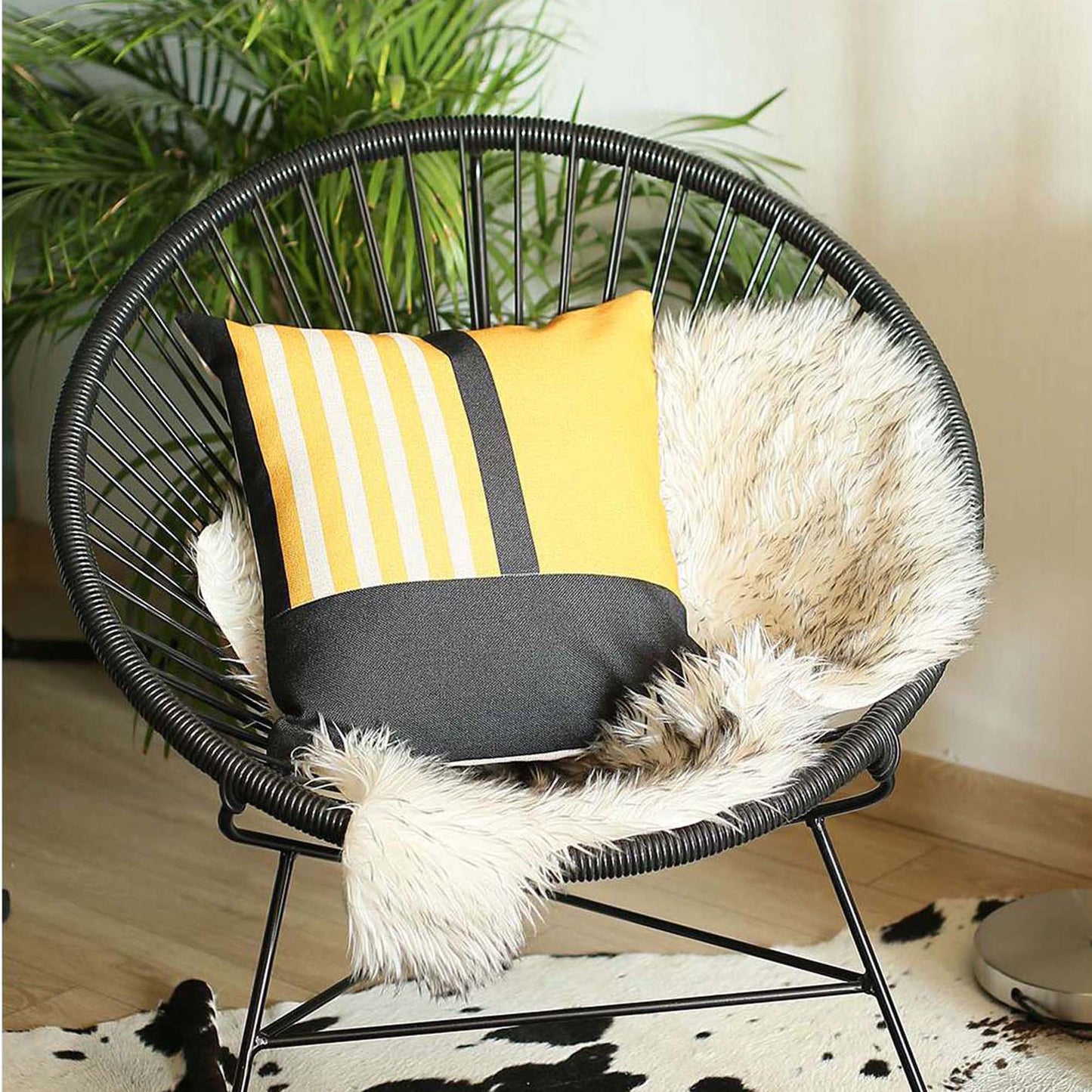 Boho-Chic Handcrafted Decorative Single Throw Pillow Cover Geometric Jacquard Pillowcase for Couch, Bedding