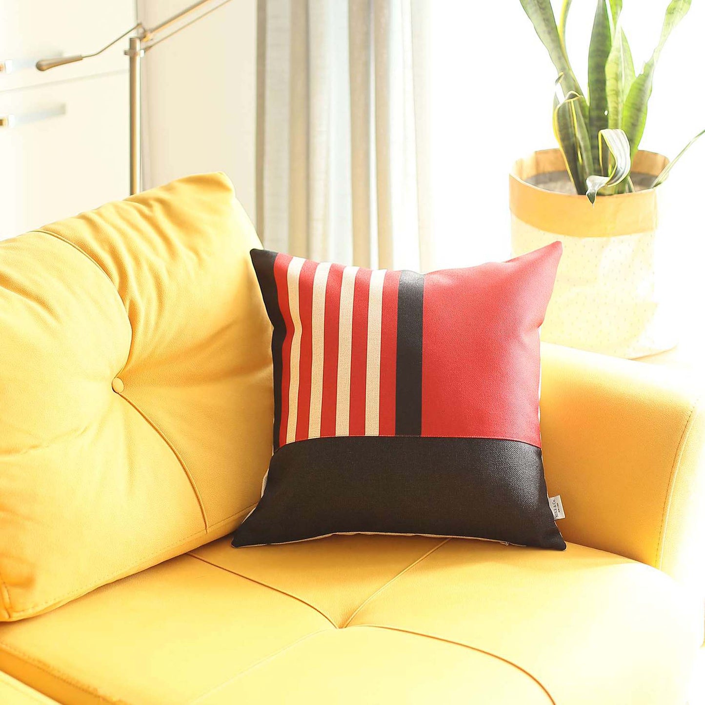 Boho-Chic Handcrafted Decorative Single Throw Pillow Cover Geometric Jacquard Pillowcase for Couch, Bedding