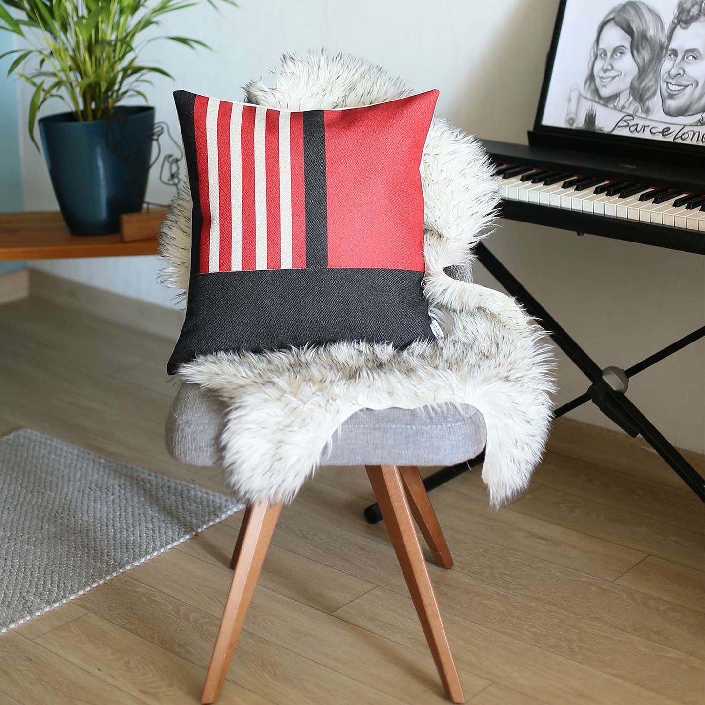 Boho-Chic Handcrafted Decorative Single Throw Pillow Cover Geometric Jacquard Pillowcase for Couch, Bedding