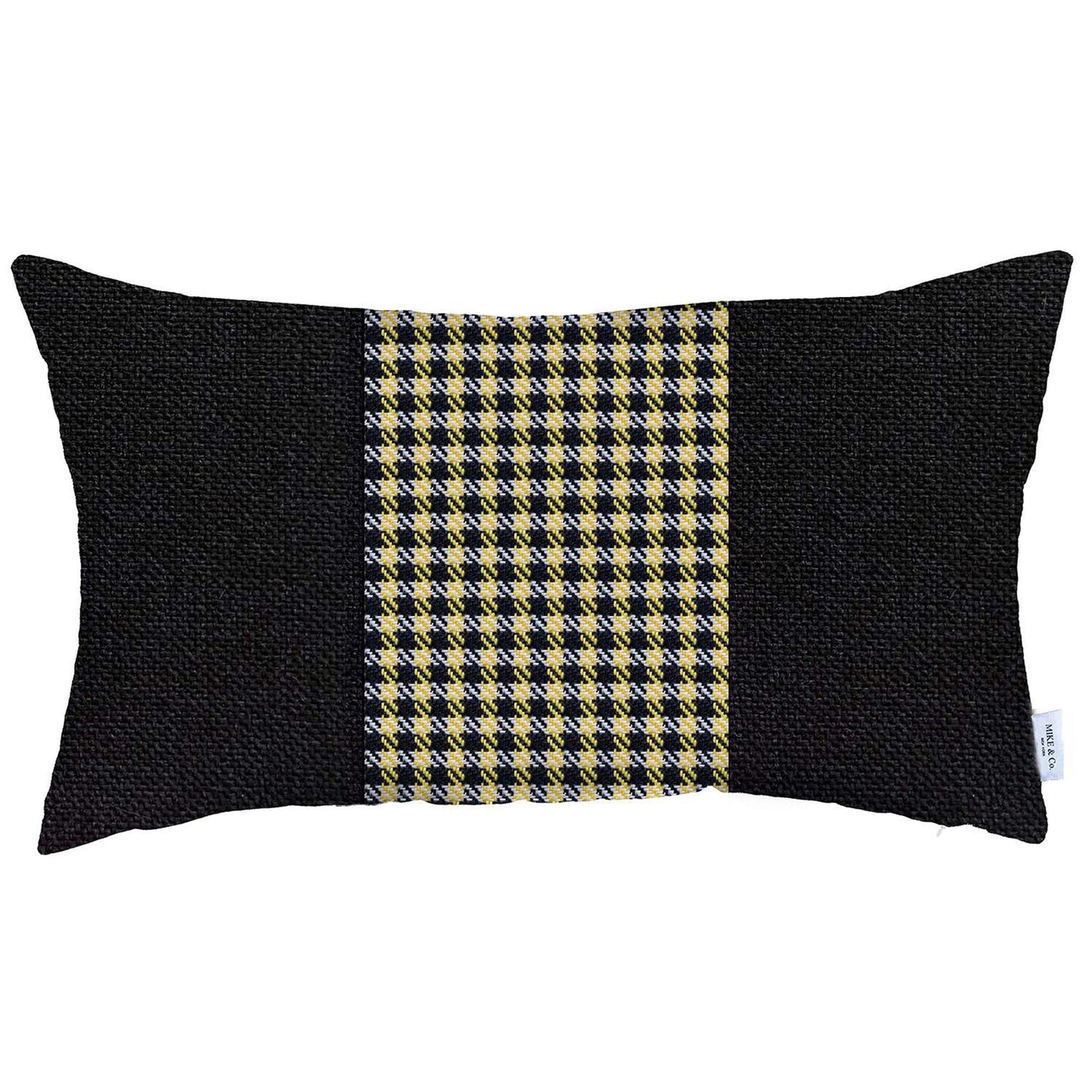 Boho-Chic Handcrafted Decorative Single Throw Pillow Cover Houndstooth Pillowcase for Couch, Bedding