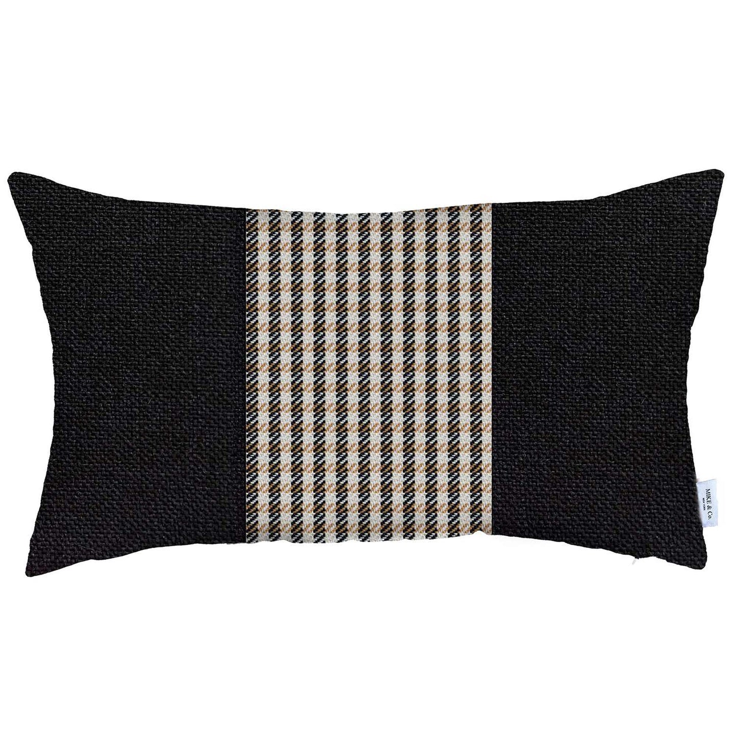 Boho-Chic Handcrafted Decorative Single Throw Pillow Cover Houndstooth Pillowcase for Couch, Bedding