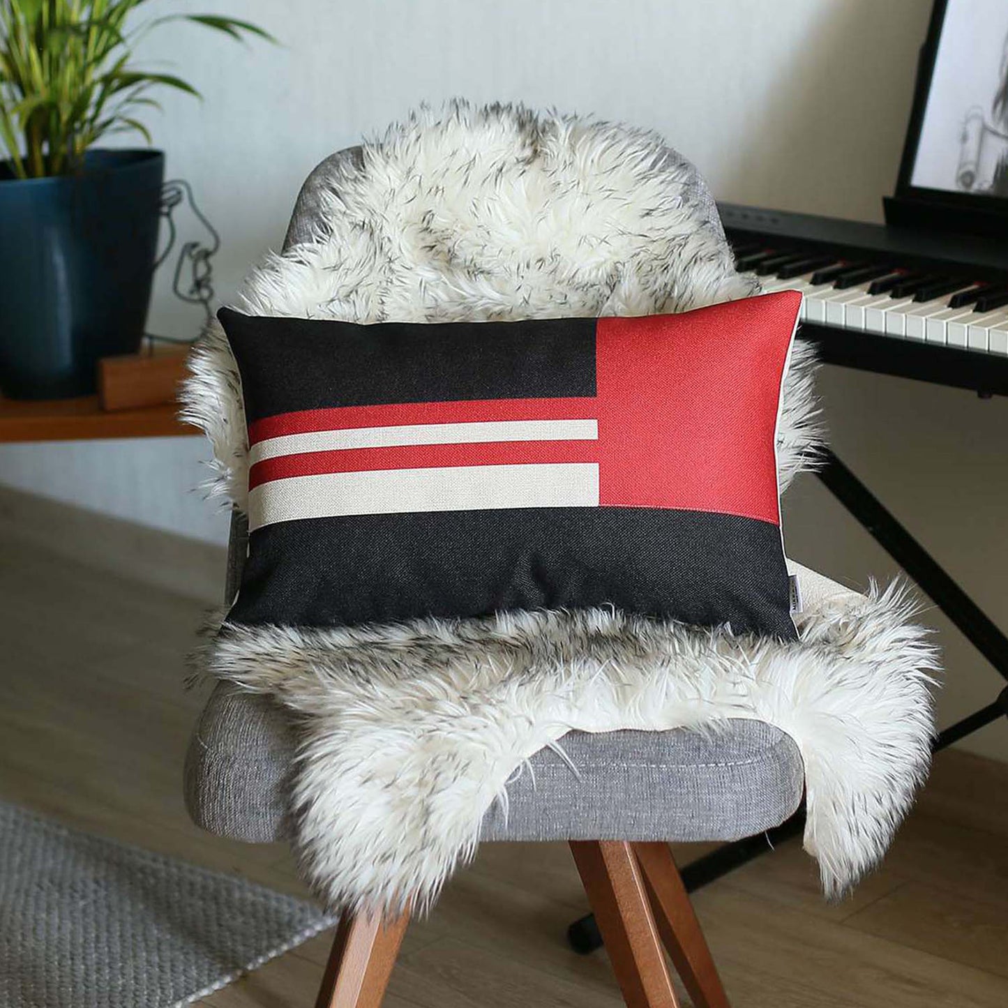 Boho-Chic Handcrafted Decorative Single Throw Pillow Cover Geometric Jacquard Pillowcase for Couch, Bedding