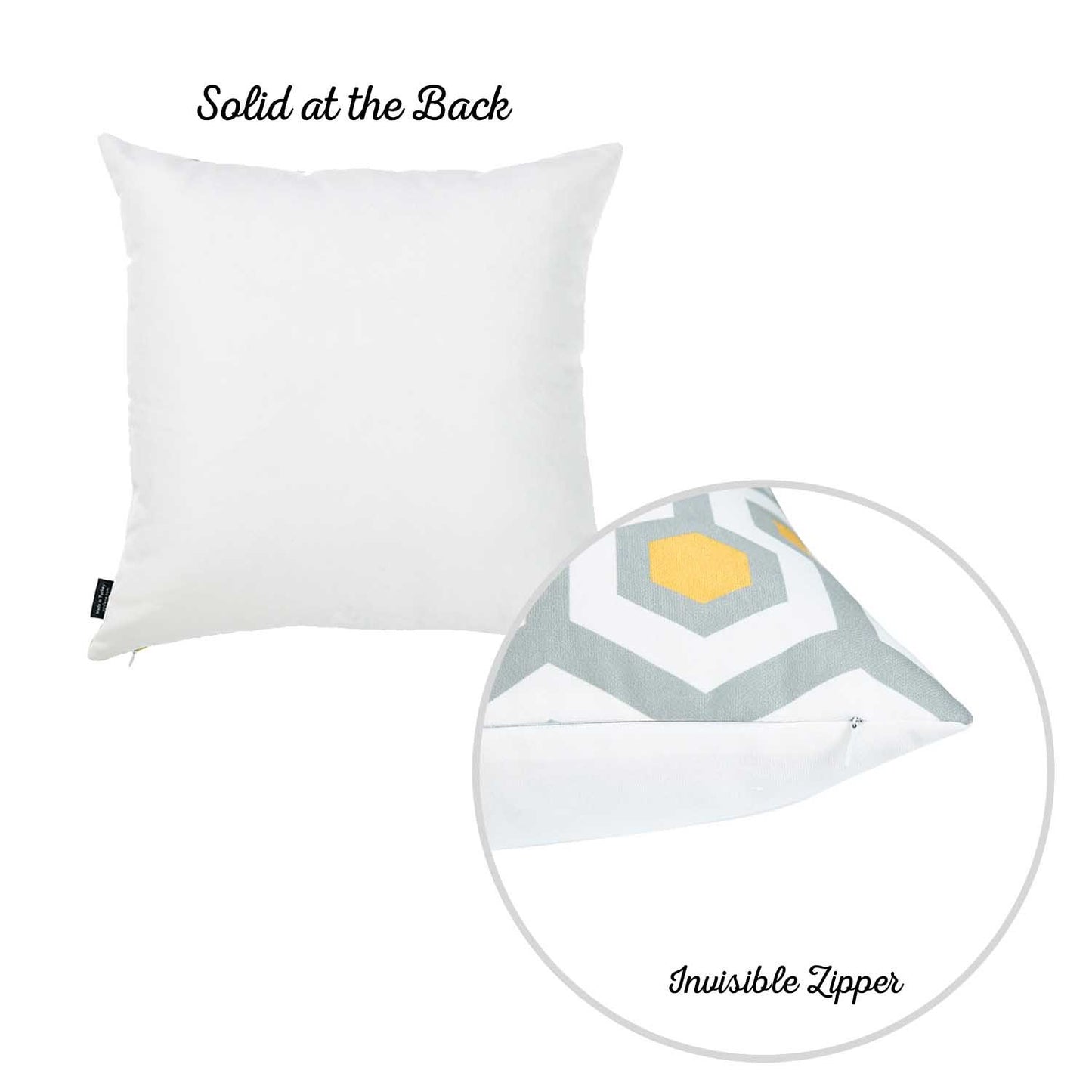 Geometric Circuit Square 18" Throw Pillow Cover (Set of 4)