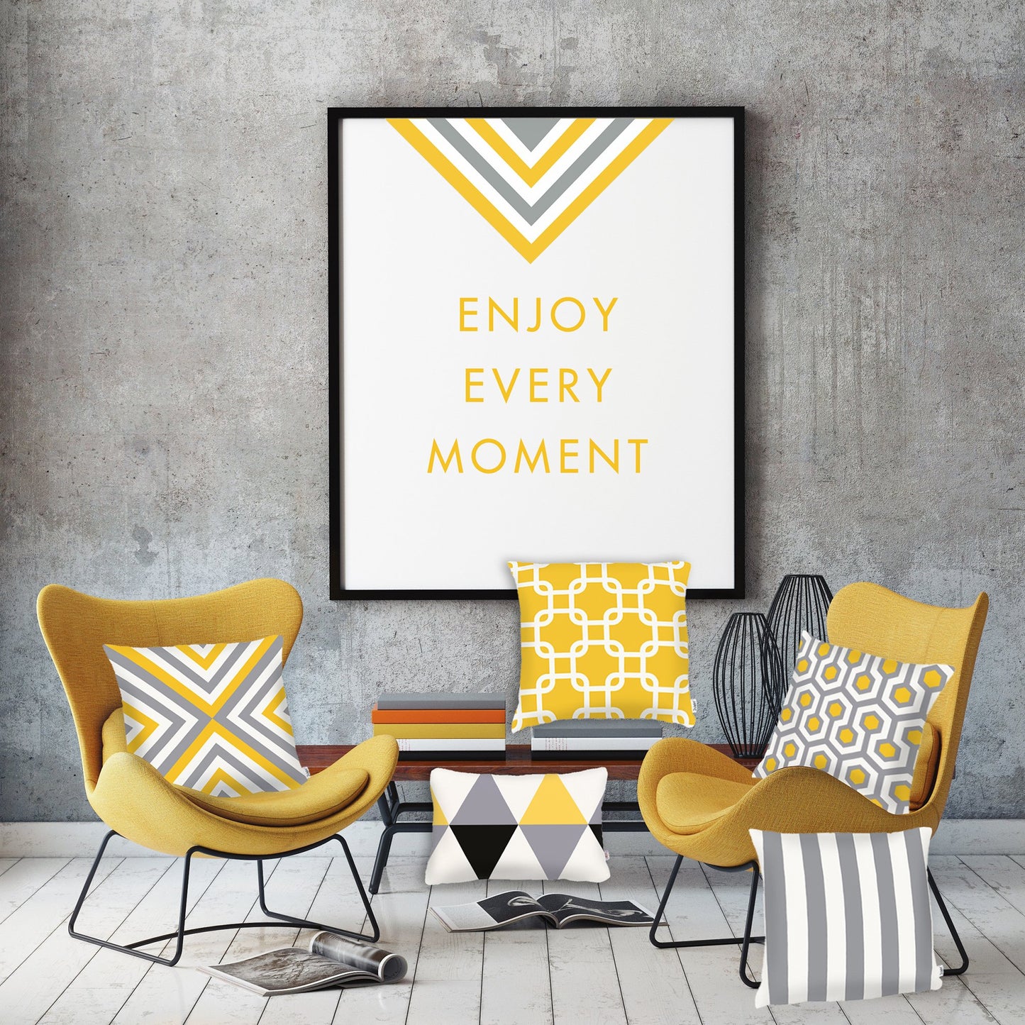 Geometric Flashback Decorative Throw Pillow Cover Printed Home Decor 18 Òx 18