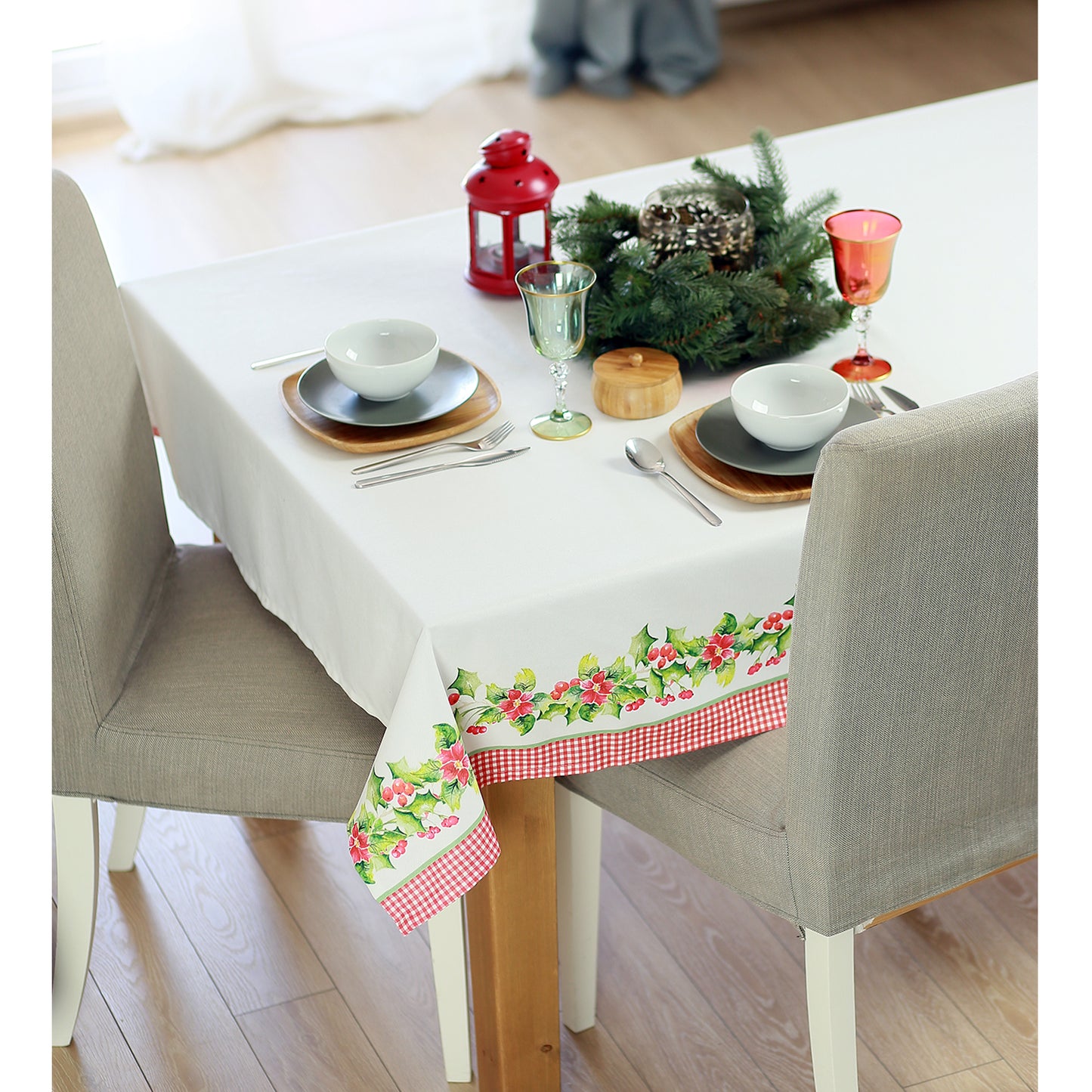 Merry Christmas Printed Decorative Tablecloth