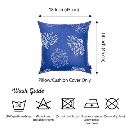 Nautica Blue Reef Square 18" Throw Pillow Cover - Apolena