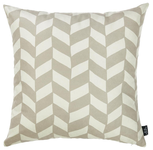 Olive Gray Towers Square 18" Throw Pillow Cover - Apolena