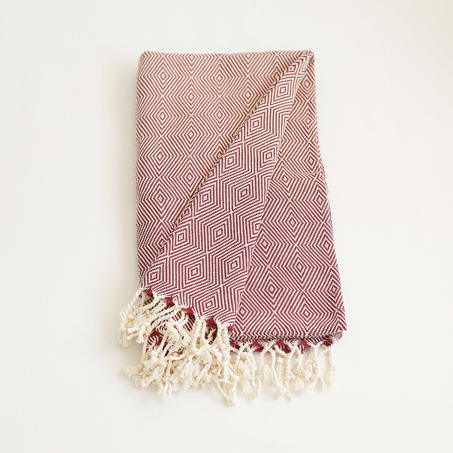Handwoven Throw Blanket Set of 2 40" x 70" Turkish Cotton 100% with Tassels for Couch, Sofa, Bedding