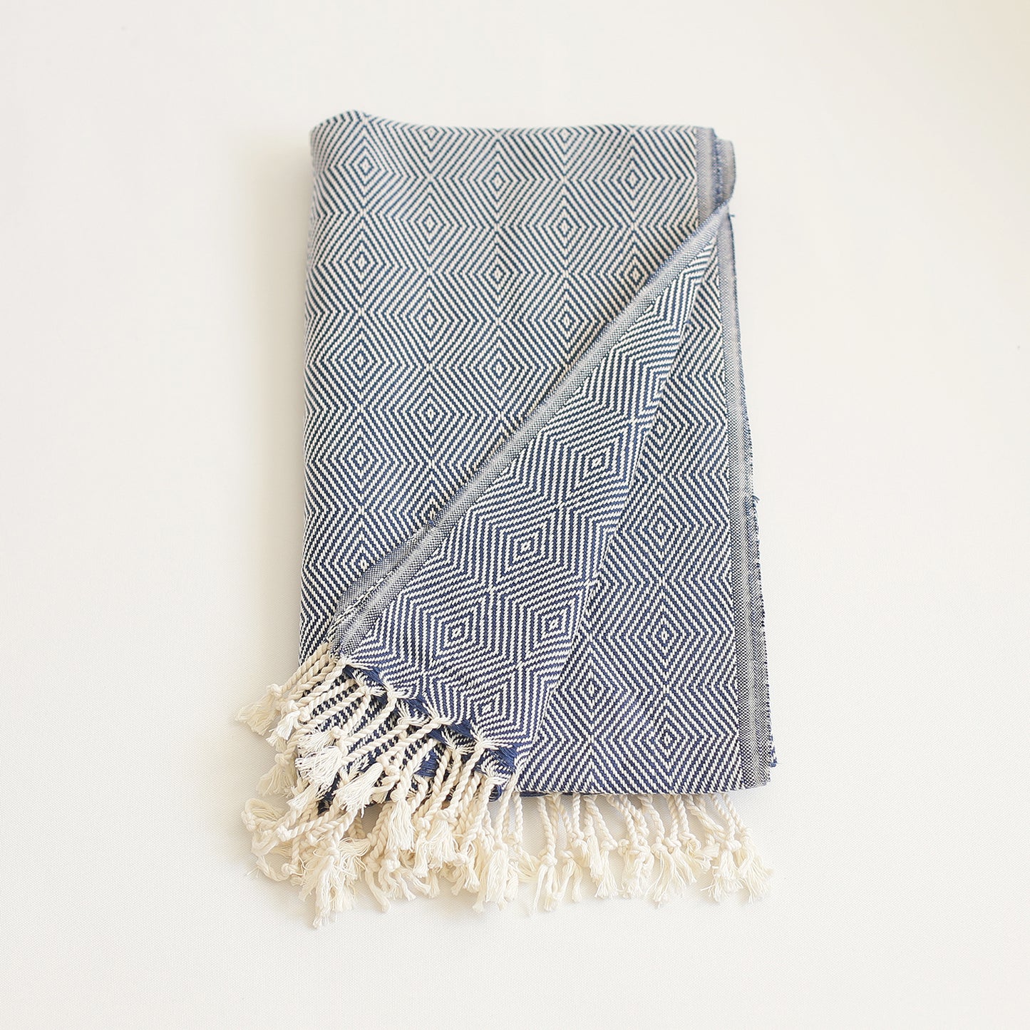 Handwoven Throw Blanket Set of 2 40" x 70" Turkish Cotton 100% with Tassels for Couch, Sofa, Bedding