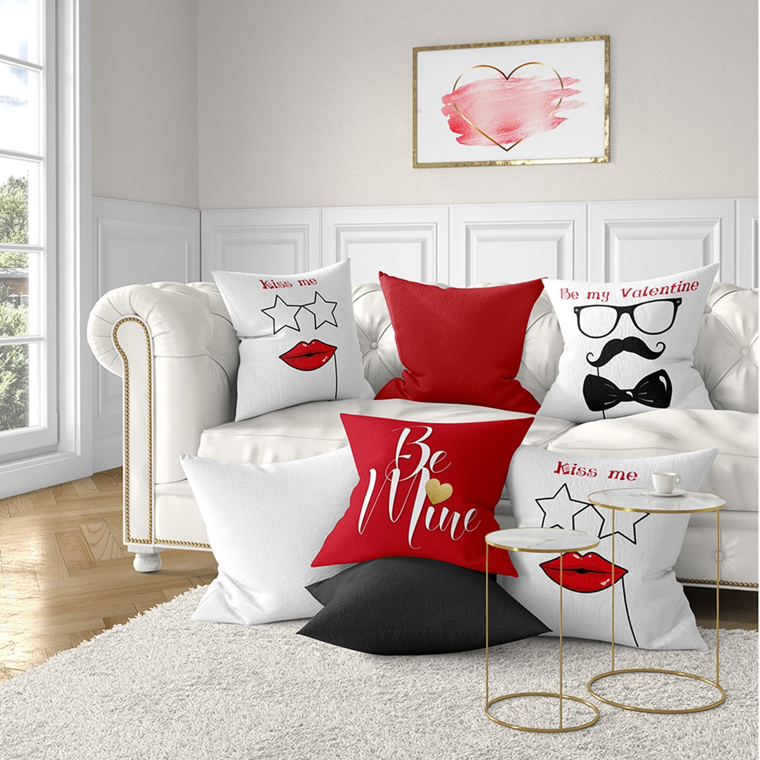 Valentine's Day Throw Pillow Covers