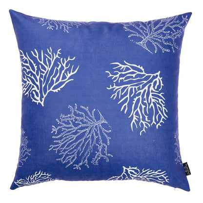 Decorative Single Nautical Coastal Reef Throw Pillow 18" x 18" Square