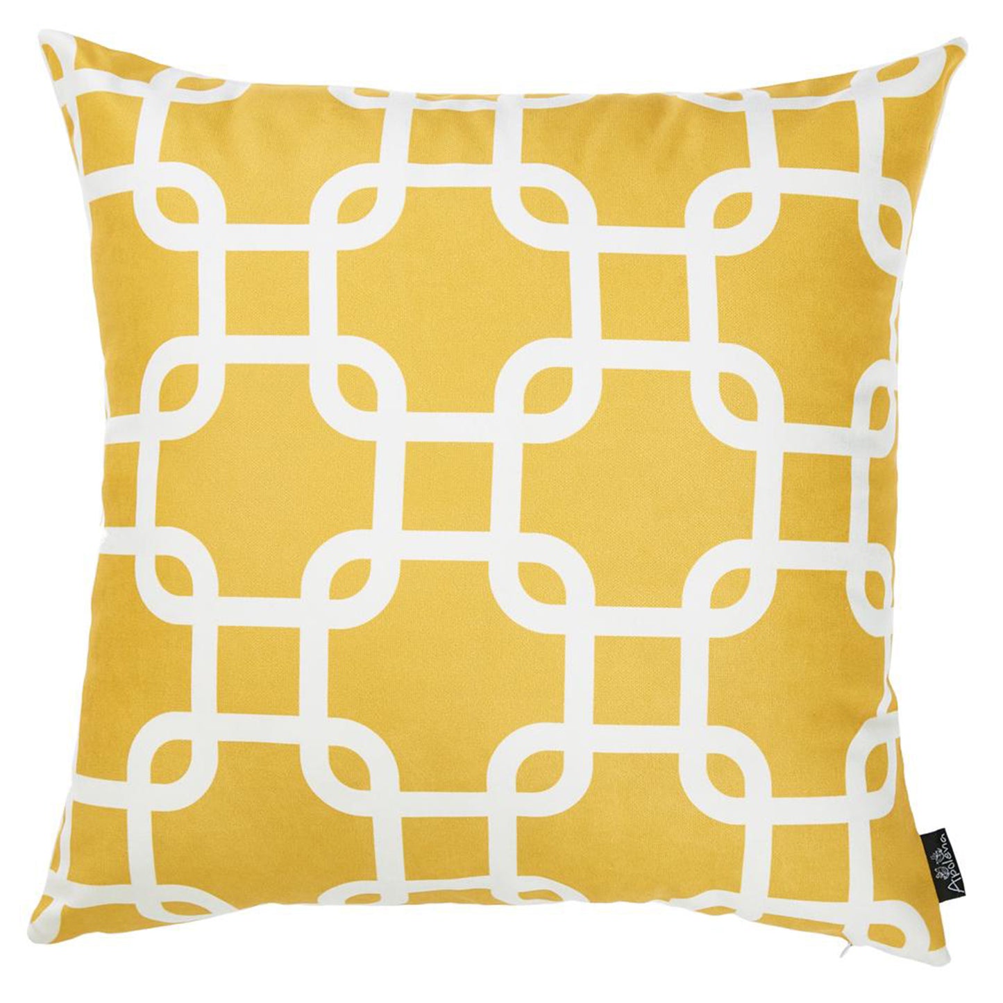 Nautical Coastal Geometric Decorative Single Throw Pillow Cover 18" x 18" Square