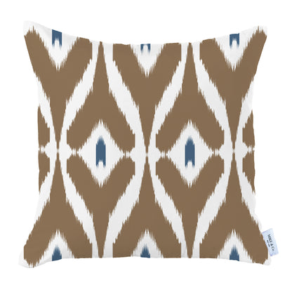 Ikat Set of 2 Square 18’’x18’’ Boho Throw Pillow Covers