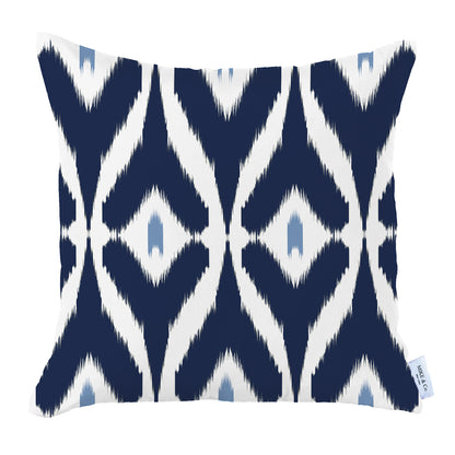 Ikat Set of 2 Square 18’’x18’’ Boho Throw Pillow Covers