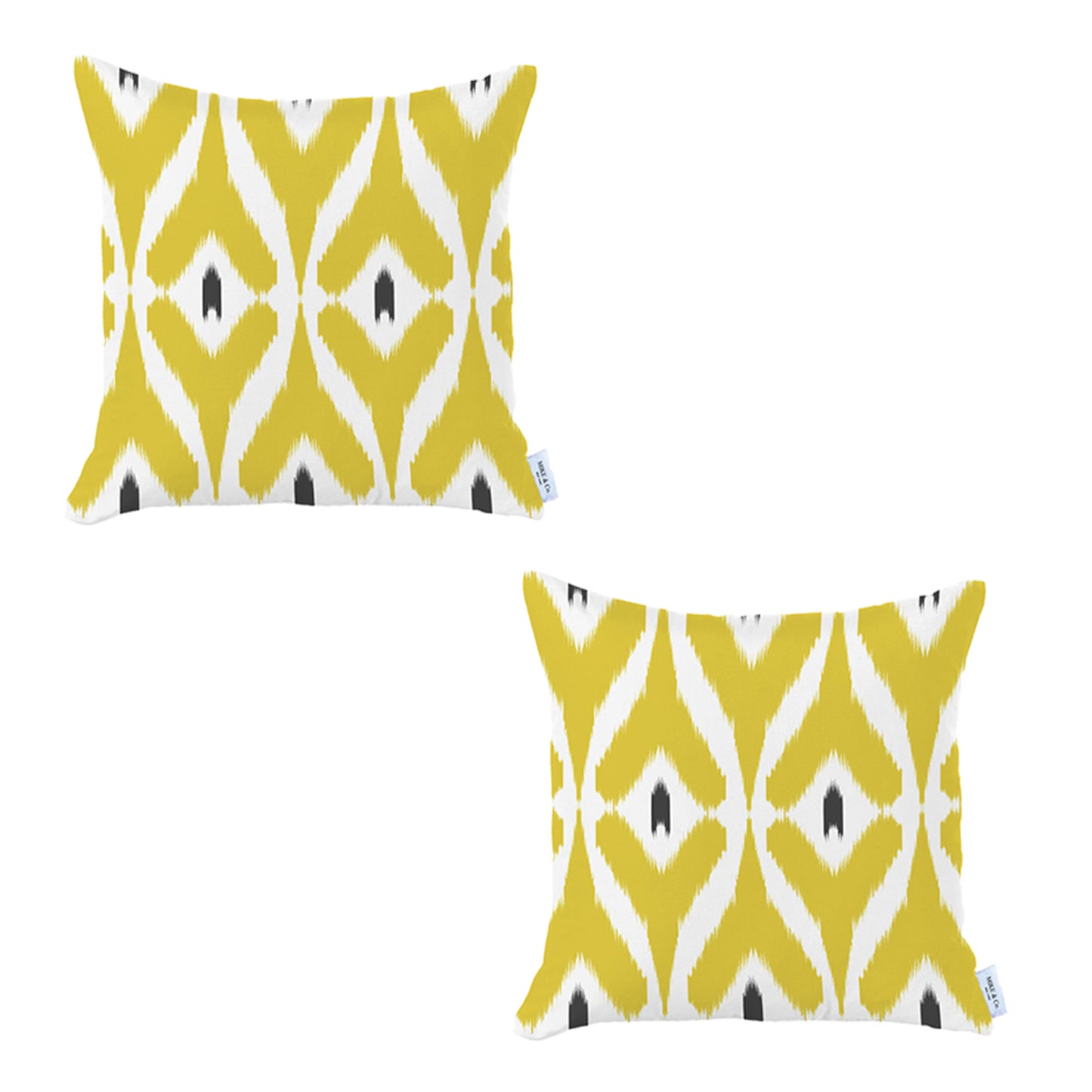 Ikat Set of 2 Square 18’’x18’’ Boho Throw Pillow Covers