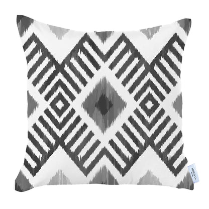 Ikat Set of 2 Square 18’’x18’’ Boho Throw Pillow Covers