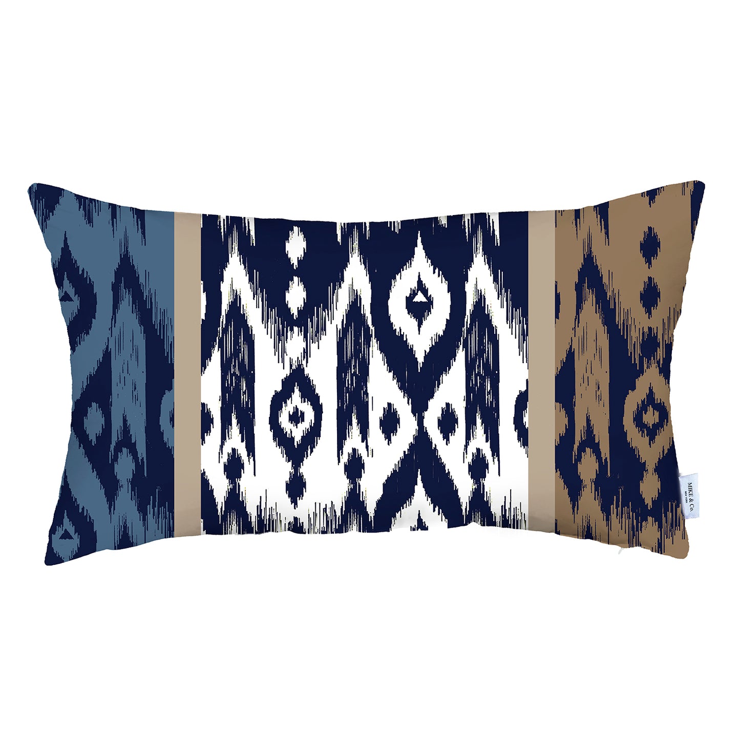 Ikat Set of 2 Lumbar 12’’x20’’ Boho Throw Pillow Covers