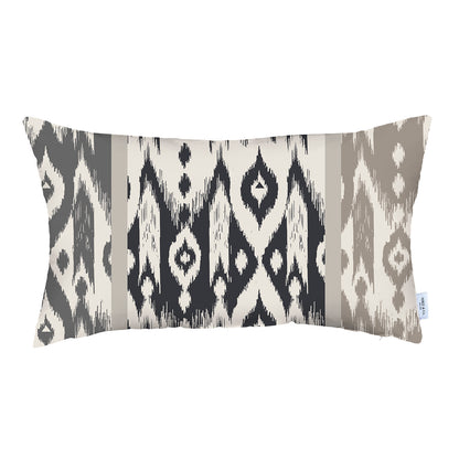 Ikat Set of 2 Lumbar 12’’x20’’ Boho Throw Pillow Covers