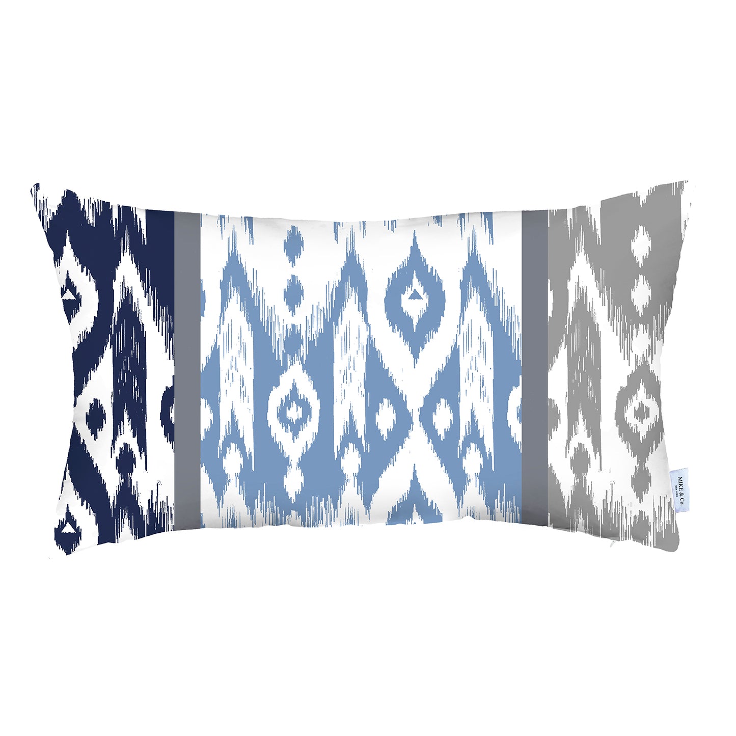 Ikat Set of 2 Lumbar 12’’x20’’ Boho Throw Pillow Covers