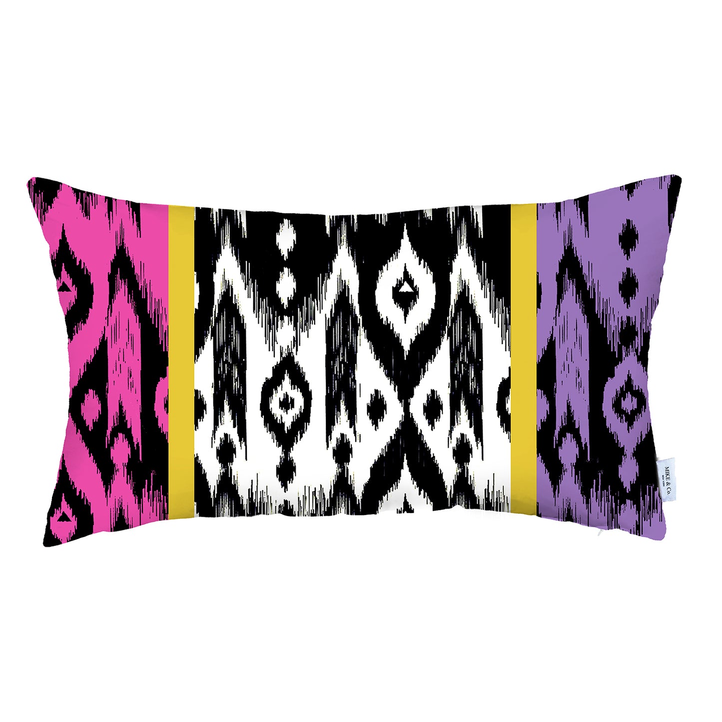 Ikat Set of 2 Lumbar 12’’x20’’ Boho Throw Pillow Covers