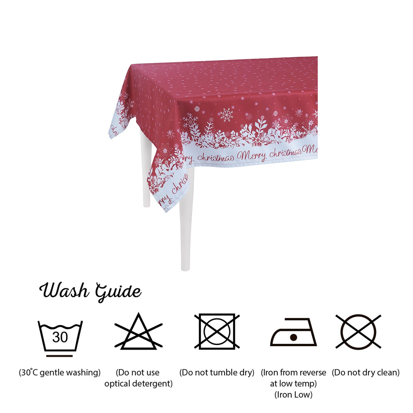 Merry Christmas Printed Decorative Tablecloth