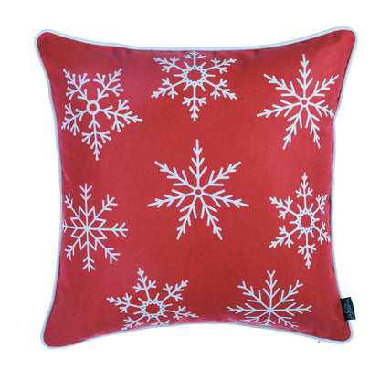 Christmas Decorative Throw Pillow Set of 4 Square 18" x 18" for Couch, Bedding