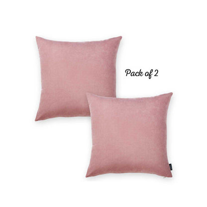 Honey Set of 2 Decorative Throw Pillow Cover Solid Color Pillowcase for Couch, Bedding