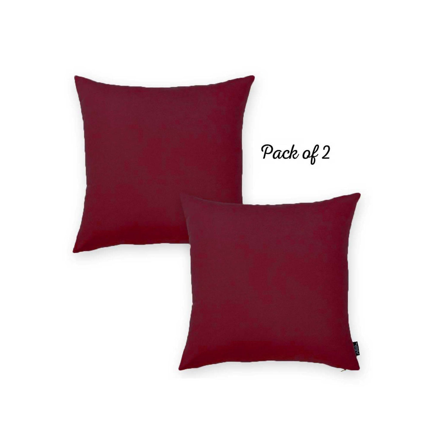 Honey Set of 2 Decorative Throw Pillow Cover Solid Color Pillowcase for Couch, Bedding