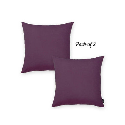 Honey Set of 2 Decorative Throw Pillow Cover Solid Color Pillowcase for Couch, Bedding