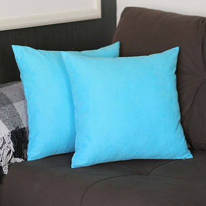 Farmhouse Set of 2 Decorative Throw Pillow Solid Color for Couch, Bedding