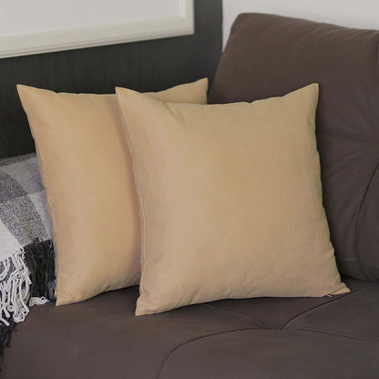 Farmhouse Set of 2 Decorative Throw Pillow Solid Color for Couch, Bedding
