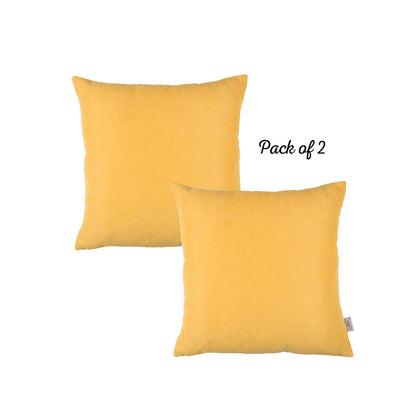 Honey Set of 2 Decorative Throw Pillow Cover Solid Color Pillowcase for Couch, Bedding