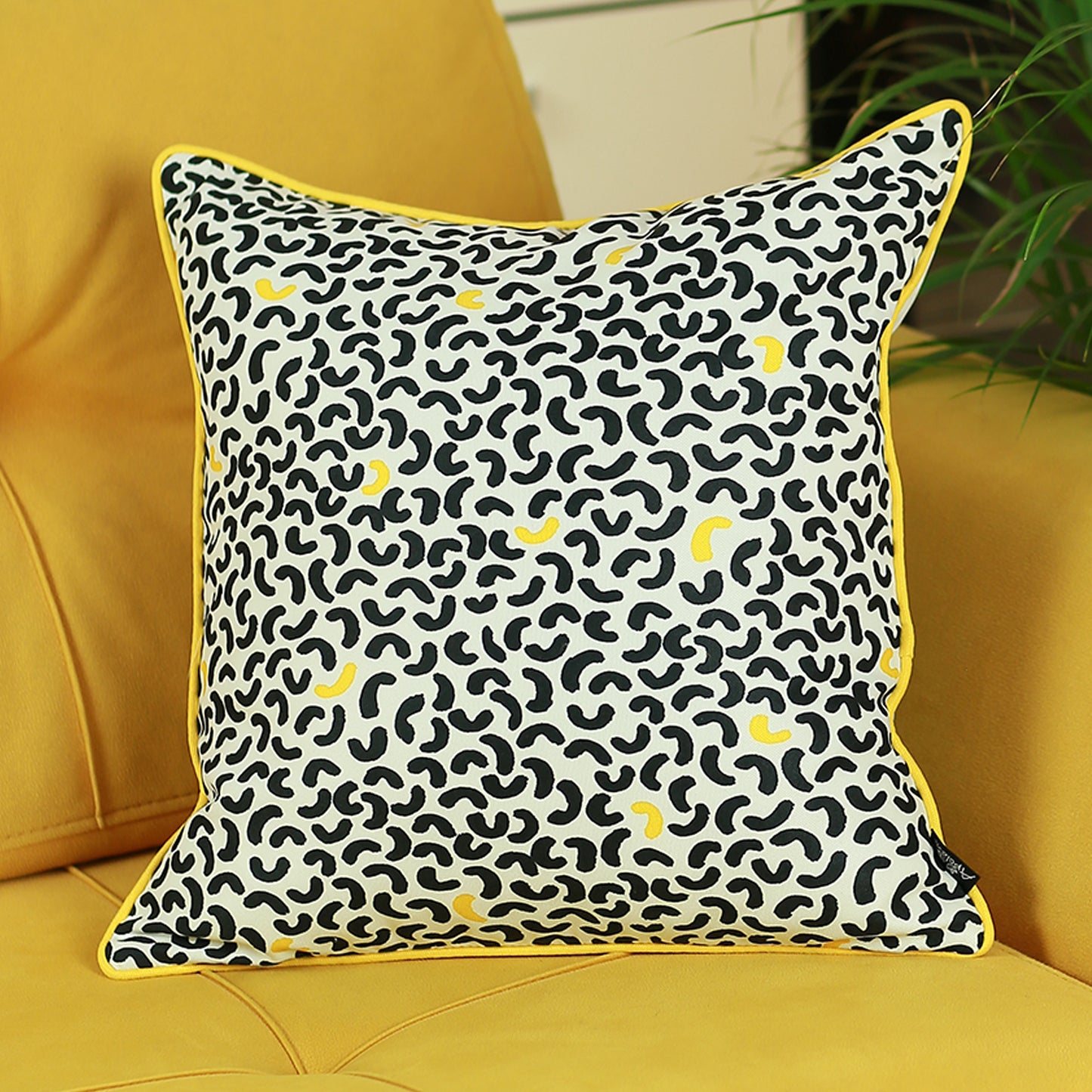 Memphis Square Printed Decorative Throw Pillow Cover Home Decor Pillowcase 18''x18''