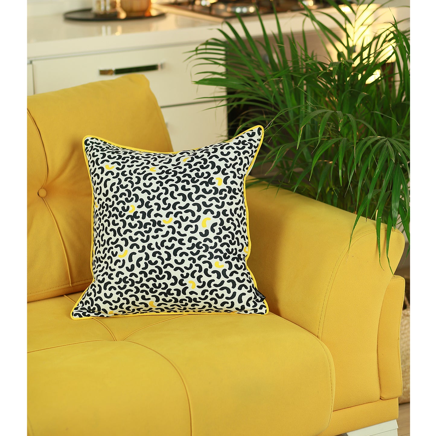 Memphis Square Printed Decorative Throw Pillow Cover Home Decor Pillowcase 18''x18''