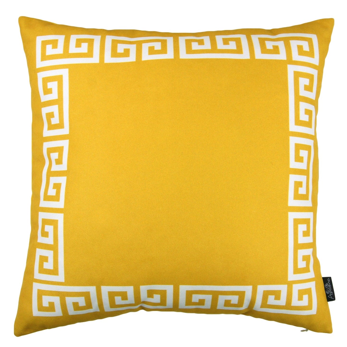 Decorative Single Throw Pillow Greek Key Square for Couch, Bedding