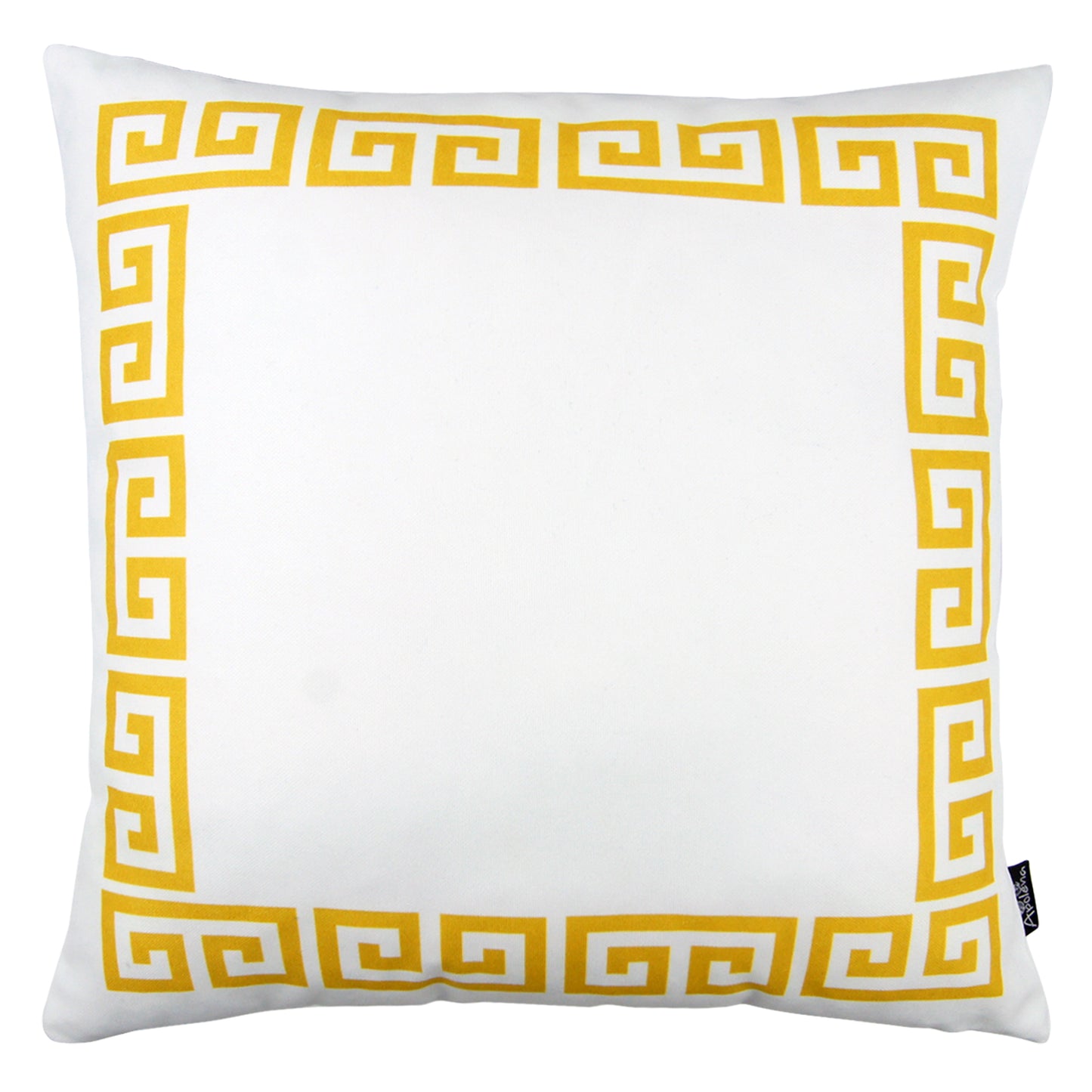 Decorative Single Throw Pillow Cover Greek Key Square for Couch, Bedding