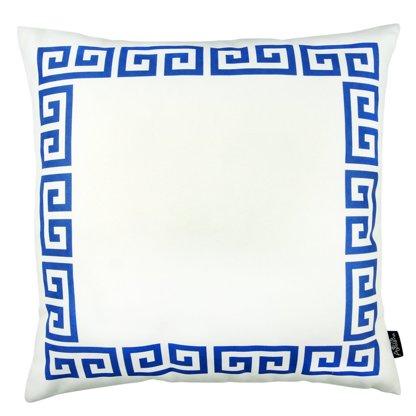 Decorative Single Throw Pillow Cover Greek Key Square for Couch, Bedding