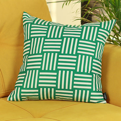 Memphis Square Printed Decorative Throw Pillow Cover Home Decor Pillowcase 18''x18''