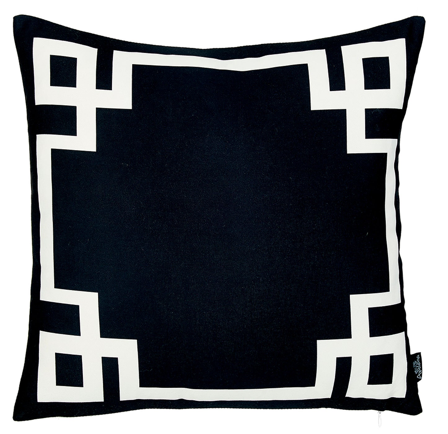 Geometric Black&White Square Decorative Throw Pillow Cover - Apolena