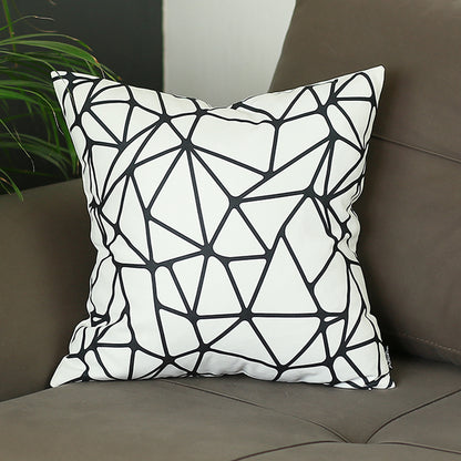 Scandi BW Tangle Square 18" Throw Pillow Cover - Apolena