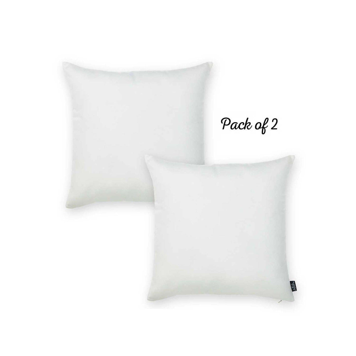 Honey Set of 2 Decorative Throw Pillow Cover Solid Color Pillowcase for Couch, Bedding