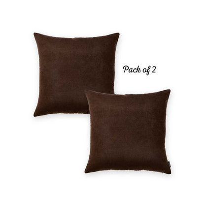 Honey Set of 2 Decorative Throw Pillow Cover Solid Color Pillowcase for Couch, Bedding