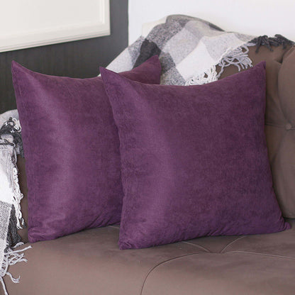 Farmhouse Set of 2 Decorative Throw Pillow Solid Color for Couch, Bedding