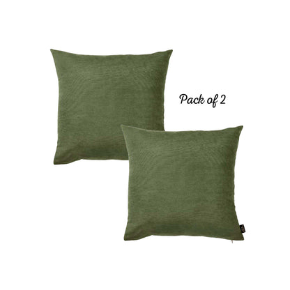 Honey Set of 2 Decorative Throw Pillow Cover Solid Color Pillowcase for Couch, Bedding