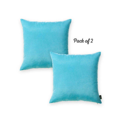 Honey Set of 2 Decorative Throw Pillow Cover Solid Color Pillowcase for Couch, Bedding