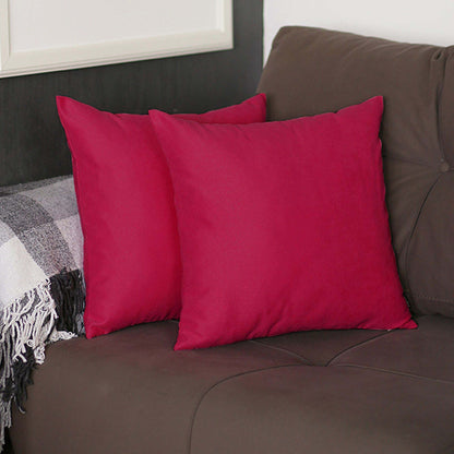 Farmhouse Set of 2 Decorative Throw Pillow Solid Color for Couch, Bedding